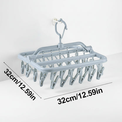 Petit étendoir à linge pliable 32 pinces