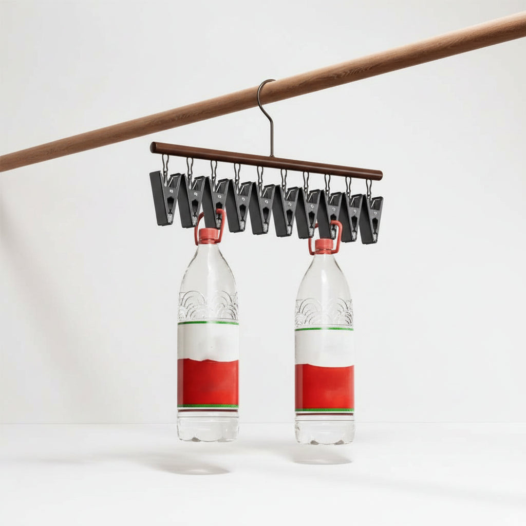 Cintre pour étendoir à linge inox 10 pinces