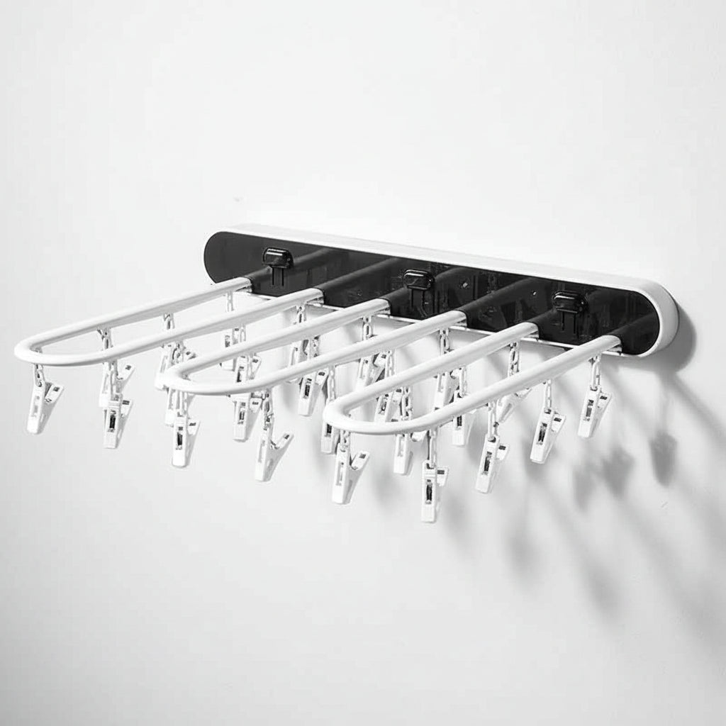 Étendoir à linge mural rabattable pour chaussettes