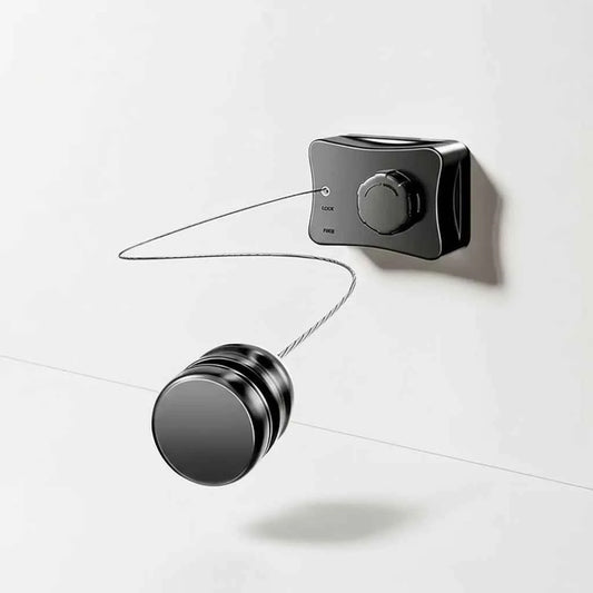 Étendoir à linge mural rétractable fil télescopique