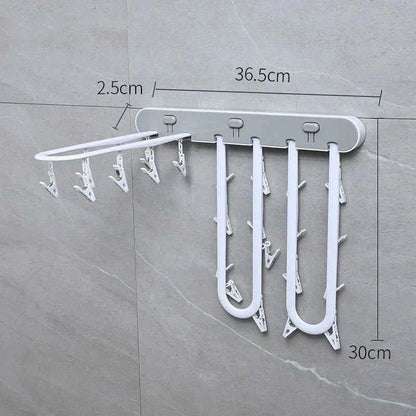 Étendoir à linge mural rabattable pour sous‑vêtements