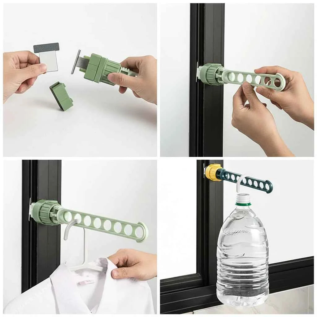 Petit étendoir à linge pour cadre de fenêtre