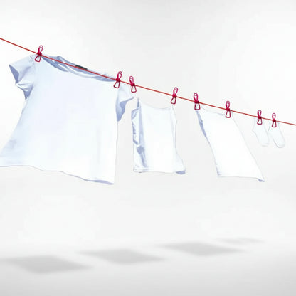Fil pour étendoir à linge voyage avec 12 pinces