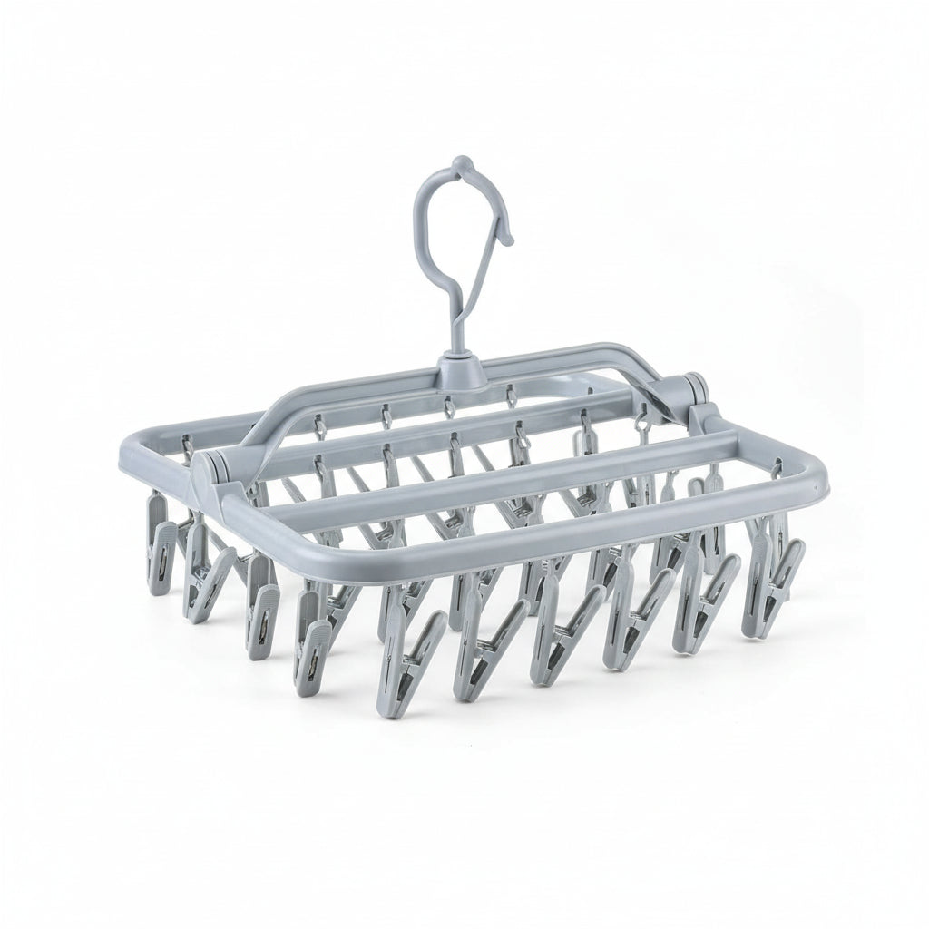 Petit étendoir à linge pliable 32 pinces