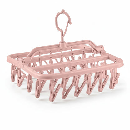 Petit étendoir à linge pliable 32 pinces