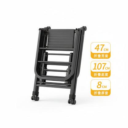 Étendoir à linge pliable en acier carbone mobile