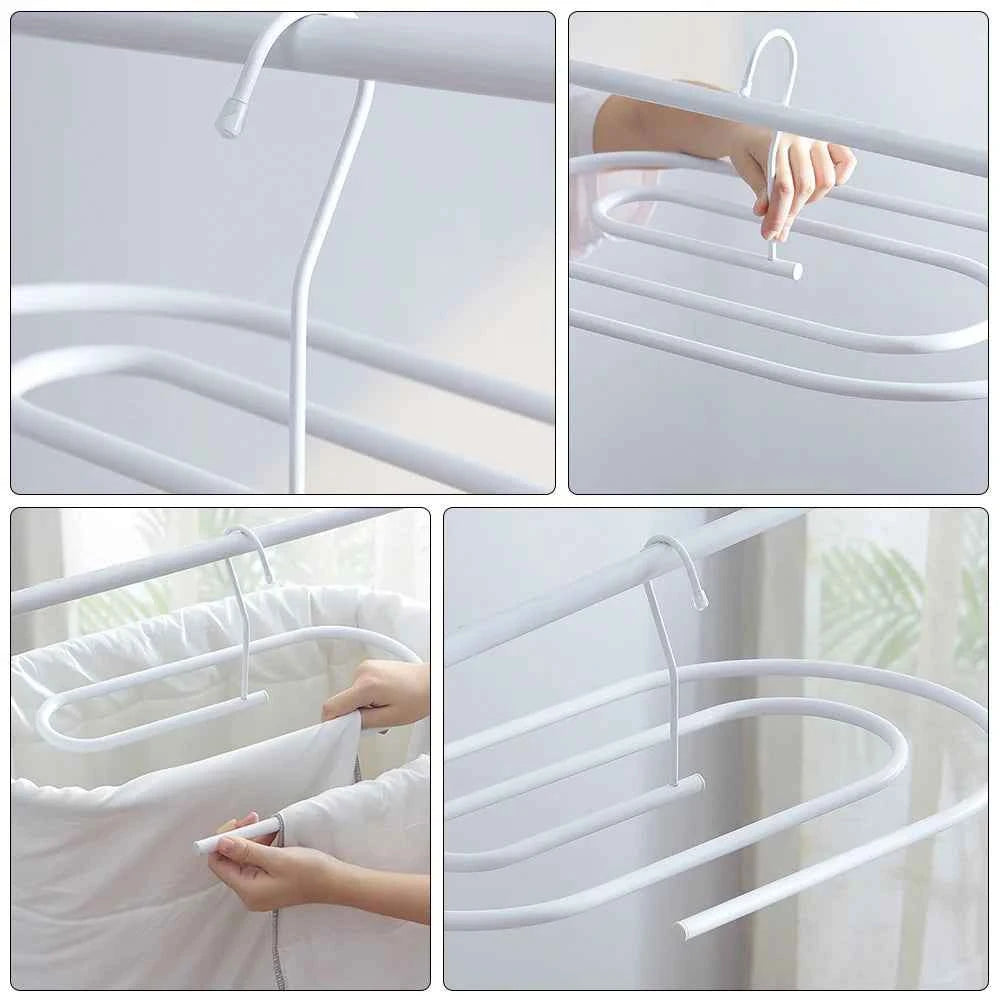 Étendoir à linge intérieur spiral pour couettes