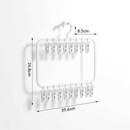 Petit étendoir à linge multi pinces pliable