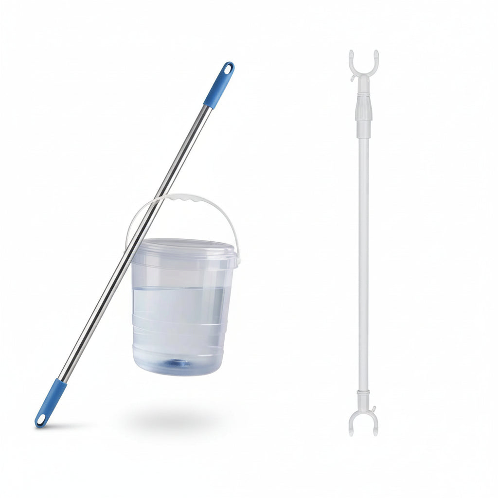 Poteau pour étendoir à linge télescopique inox