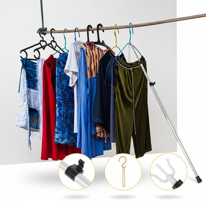 Poteau pour étendoir à linge télescopique aluminium