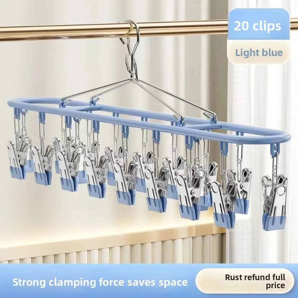 Petit étendoir à linge inox 20 pinces