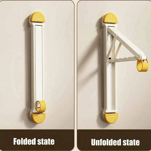 Étendoir à linge mural ventouse pliable