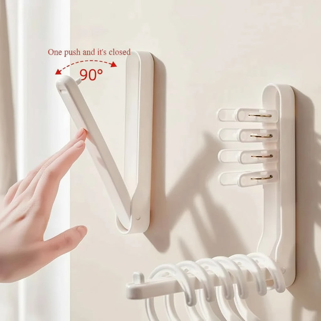 Cintre pour étendoir à linge mural pliable pp