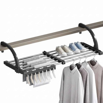 Étendoir à linge pour radiateur inox pliable
