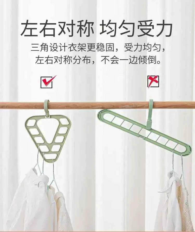 Cintre pour étendoir à linge triangle rotatif