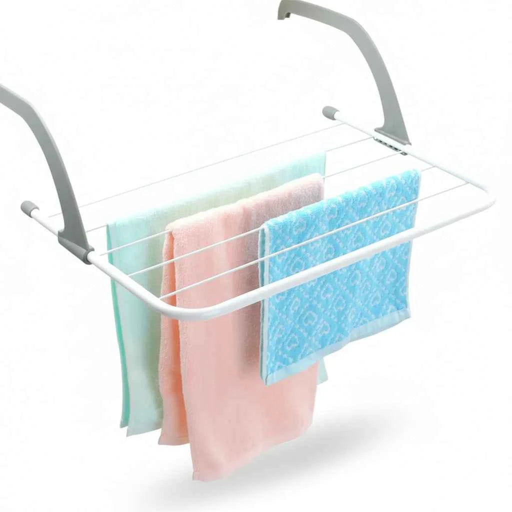 Étendoir à linge pour radiateur pliant en inox