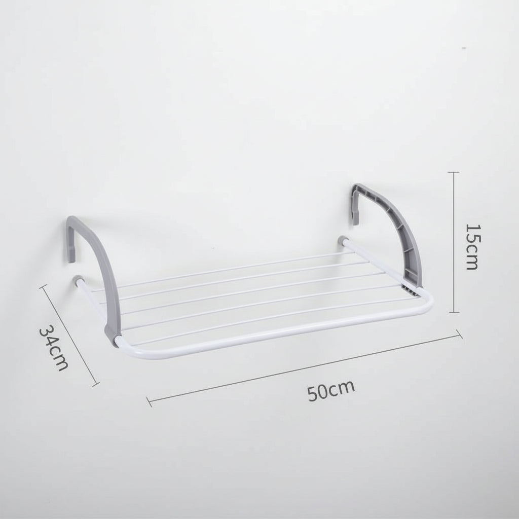 Étendoir à linge pour radiateur inox pliable