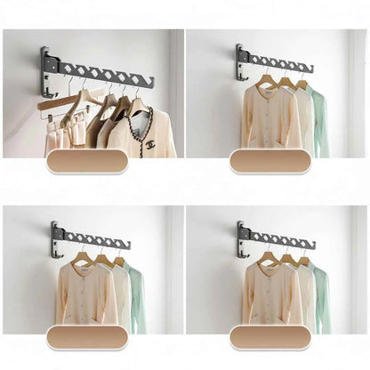 Étendoir à linge mural rabattable aluminium pliable