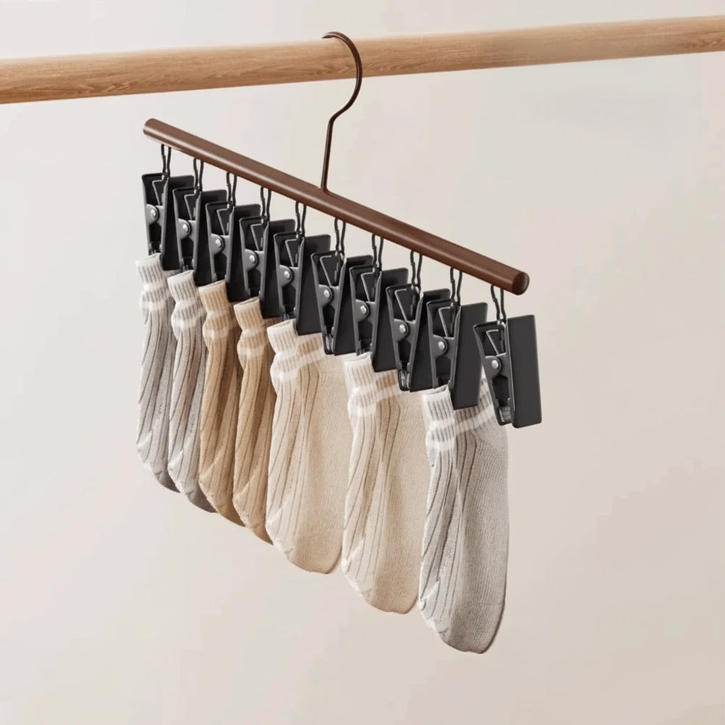 Cintre pour étendoir à linge inox 10 pinces