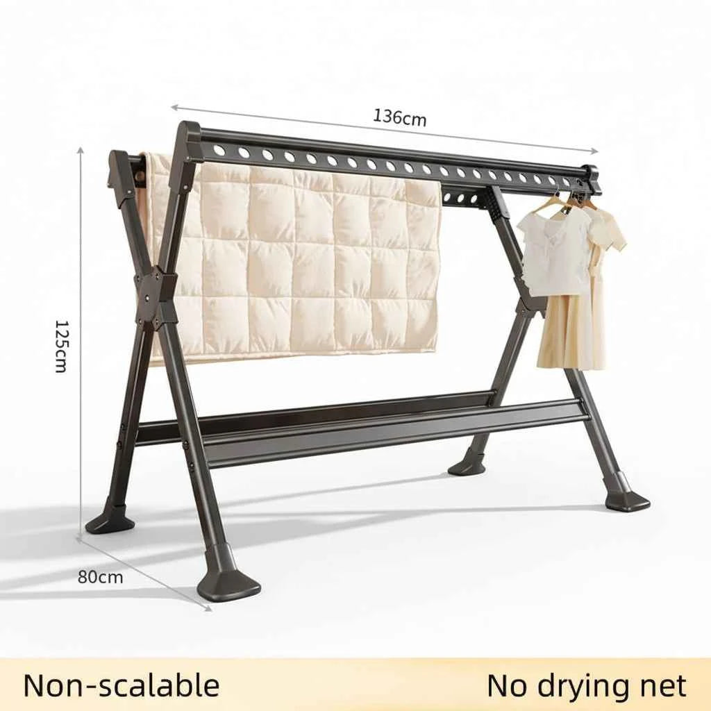 Étendoir à linge pliable télescopique balcon