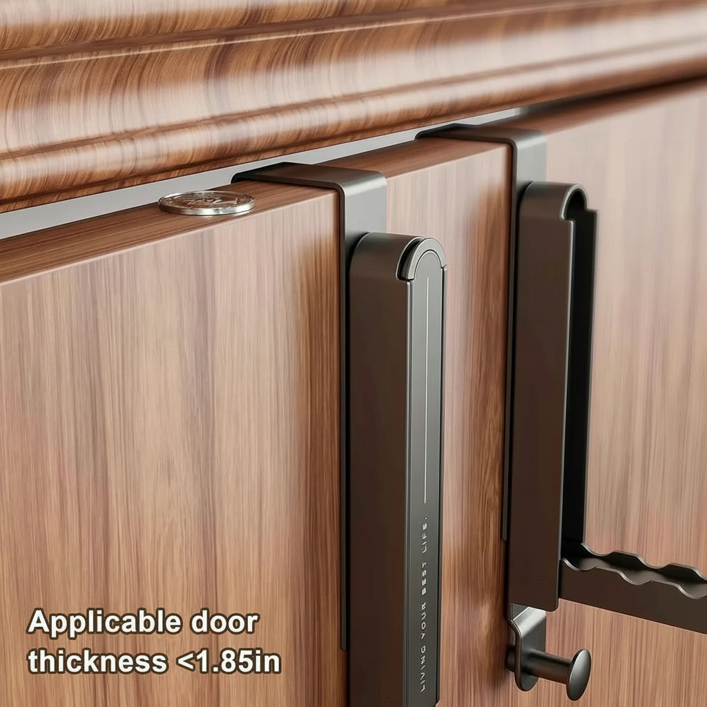 Étendoir à linge sur porte télescopique aluminium