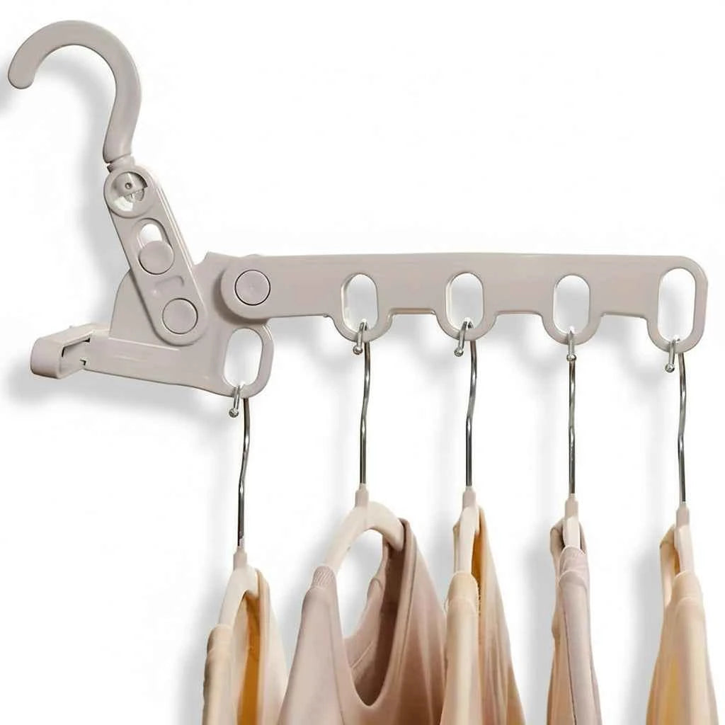 Cintre pour étendoir à linge pliable 5 trous