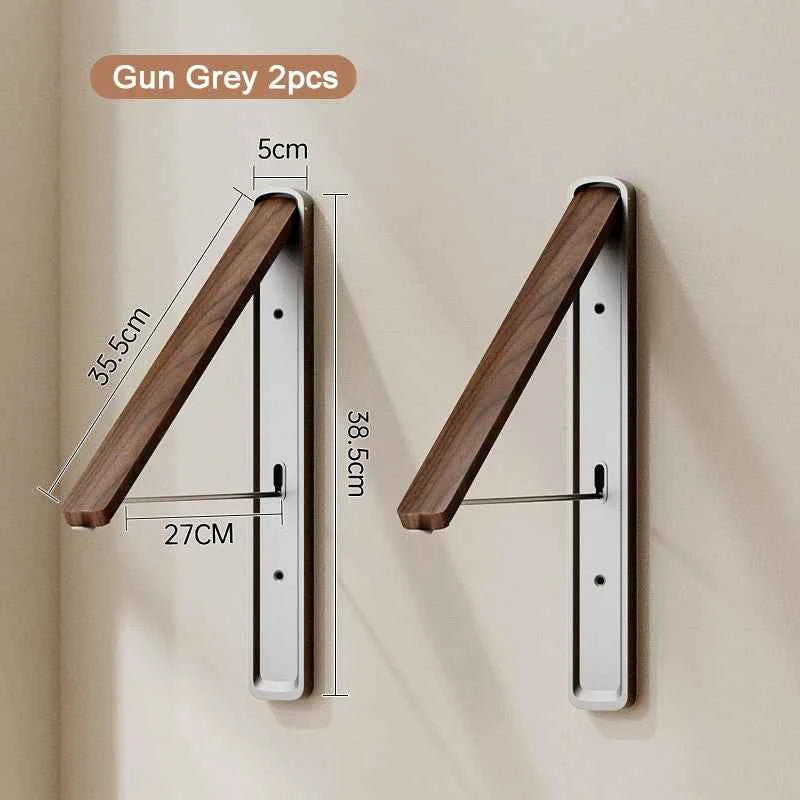 Étendoir à linge mural rétractable en aluminium pliable