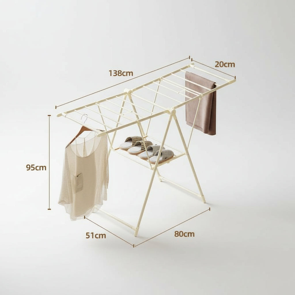 Étendoir à linge pliable gain de place intérieur