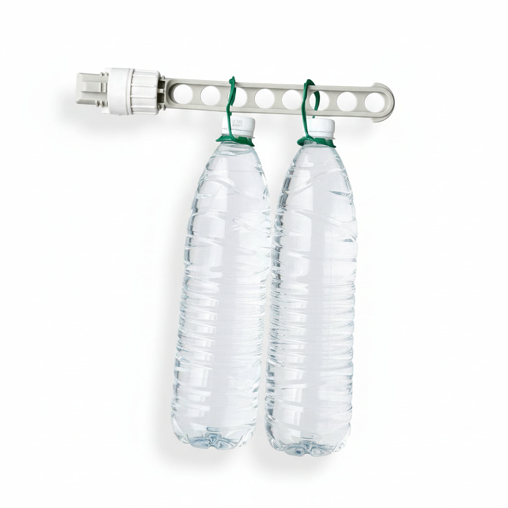 Étendoir à linge pour balcon 8 trous inox