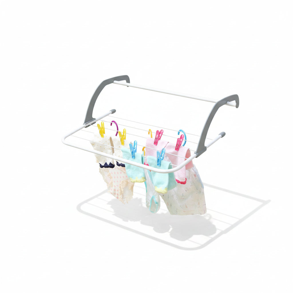 Étendoir à linge pour radiateur pliant en inox