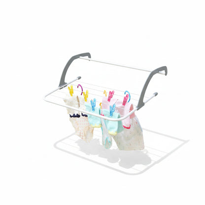 Étendoir à linge pour radiateur pliant en inox