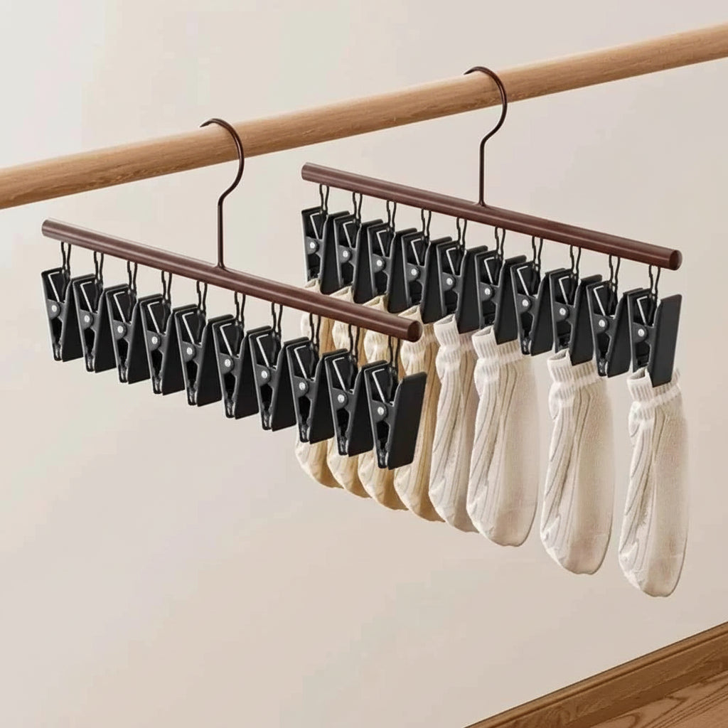 Cintre pour étendoir à linge inox 10 pinces