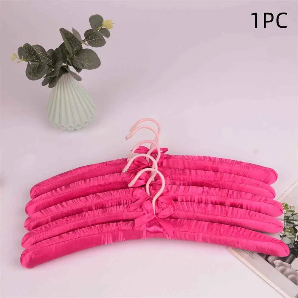 Cintre pour étendoir à linge satin rembourré