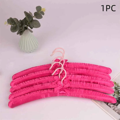 Cintre pour étendoir à linge satin rembourré