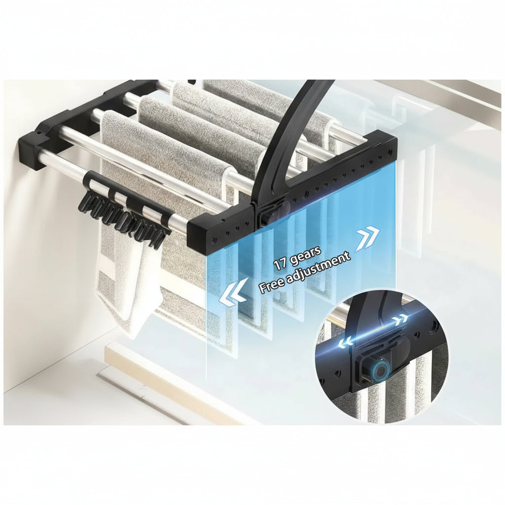 Étendoir à linge pour radiateur extensible pliable