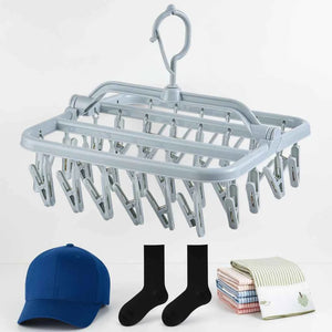 Petit étendoir à linge pliable 32 pinces