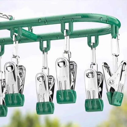 Petit étendoir à linge inox 20 pinces