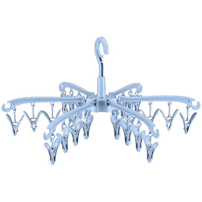 Petit étendoir à linge 24 pinces pliable rotatif