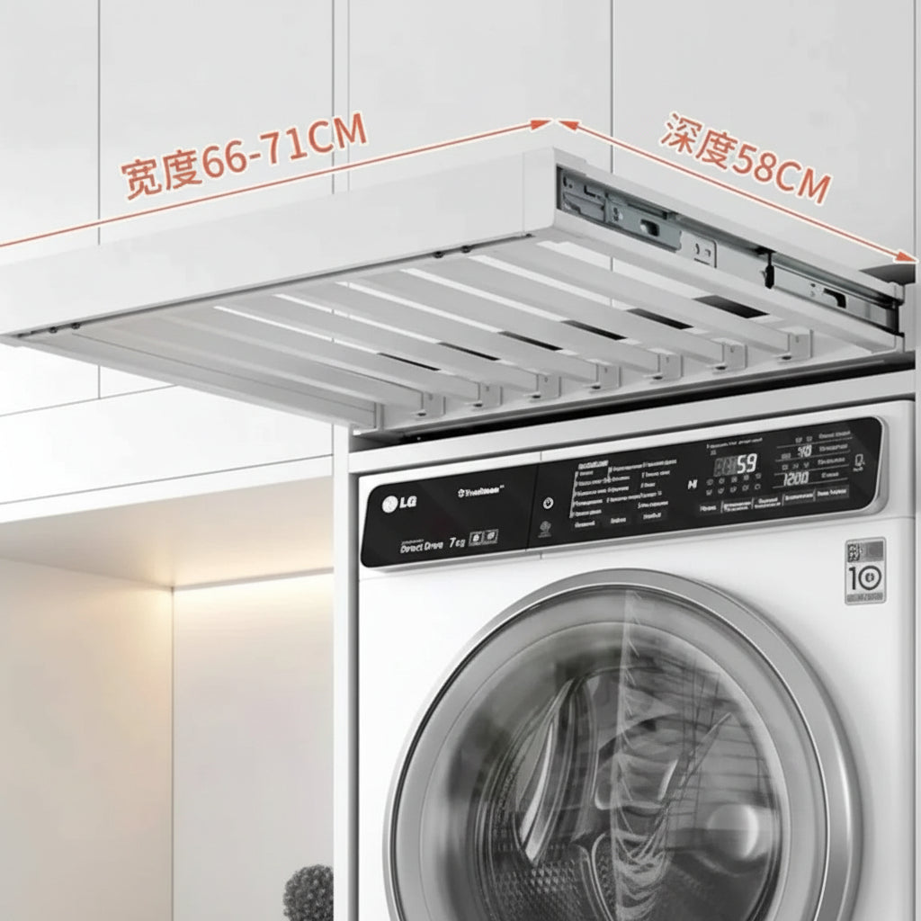 Étendoir à linge extensible armoire intégrée