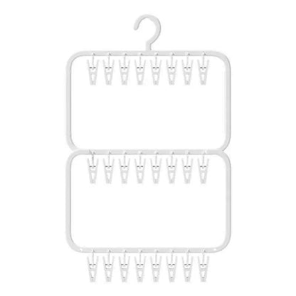 Petit étendoir à linge pliable multi-pinces