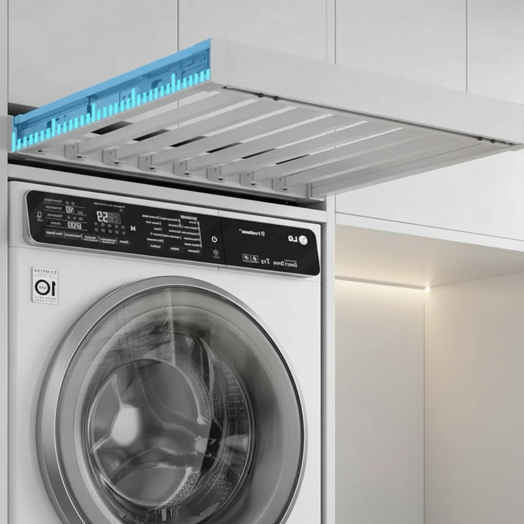 Étendoir à linge extensible armoire intégrée