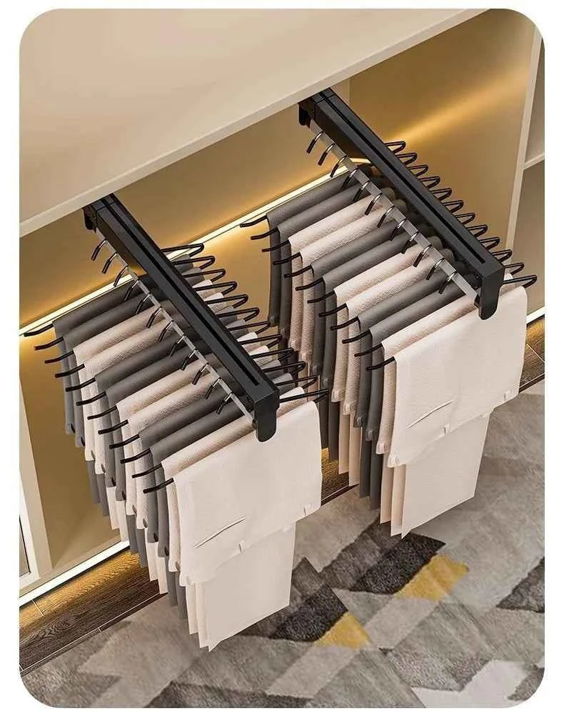 Cintre pour étendoir à linge extensible tiroir