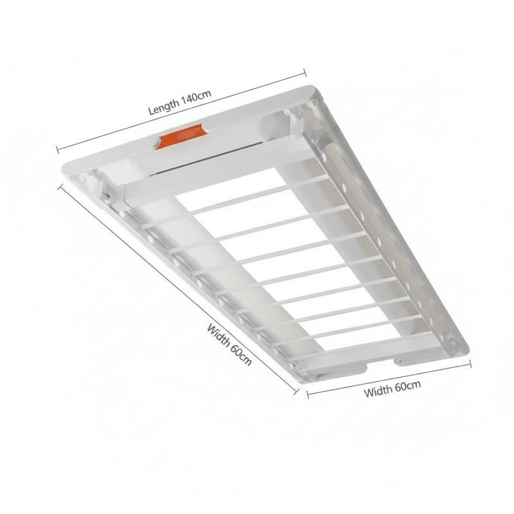 Étendoir à linge plafond électrique télescopique