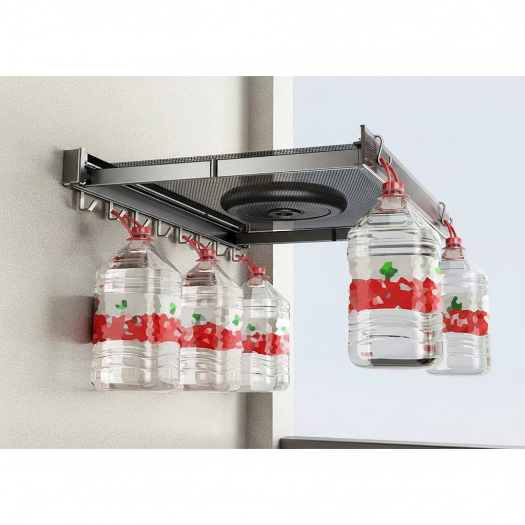 Étendoir à linge mural rétractable en aluminium pliable
