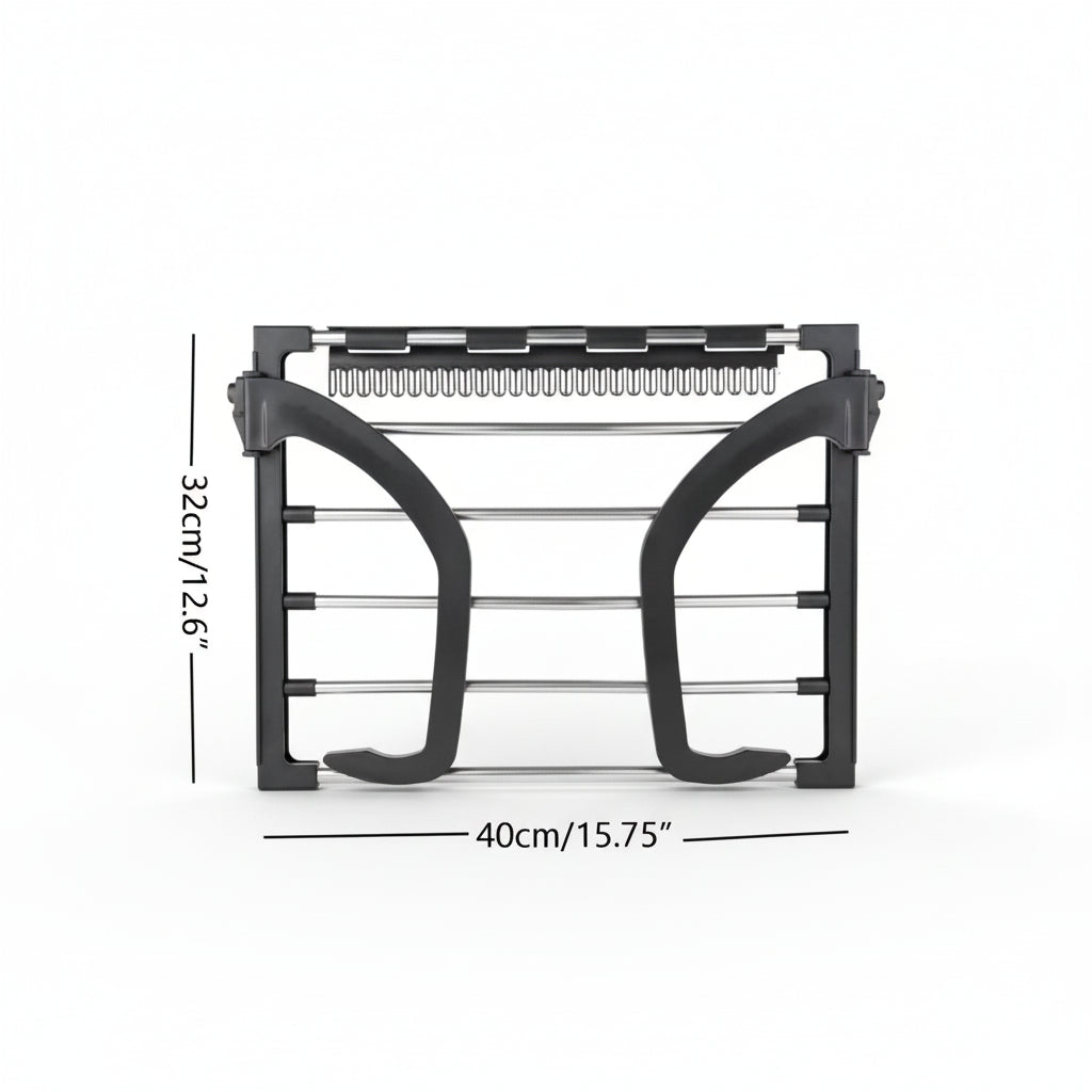 Étendoir à linge pour balcon pliable inox