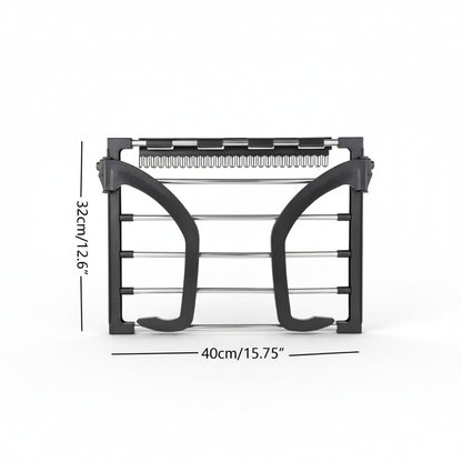 Étendoir à linge pour balcon pliable inox