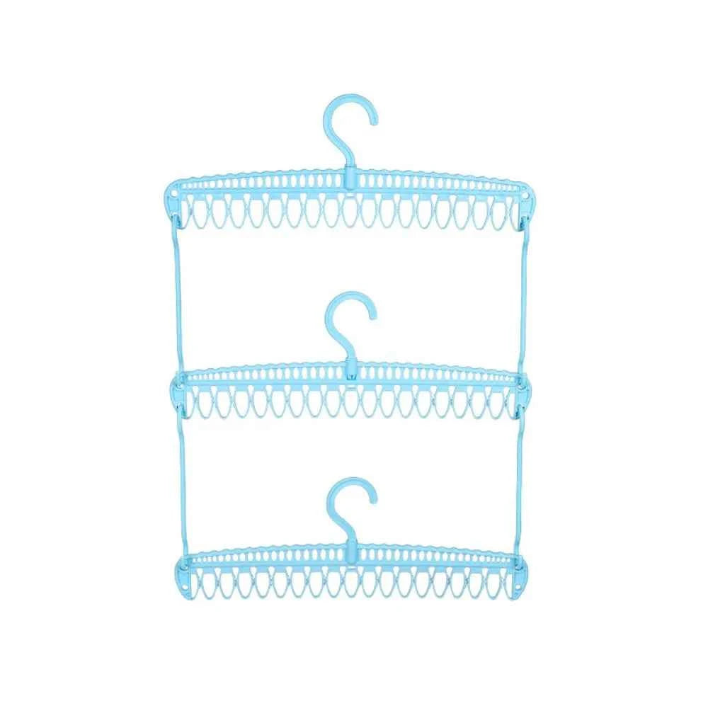 Cintre pour étendoir à linge 3 niveaux pliable