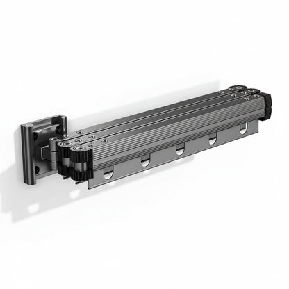 Étendoir à linge mural rabattable en aluminium