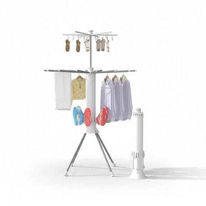 Étendoir à linge tour solide pliable balcon