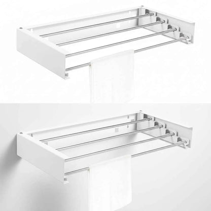 Étendoir à linge mural rabattable inox pliable
